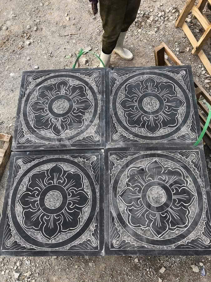 Đá Xanh Đen Lát Sân
