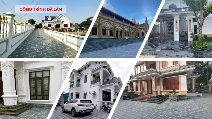 Đá xanh đen lát sân có bền không? 5 tiêu chí quan trọng