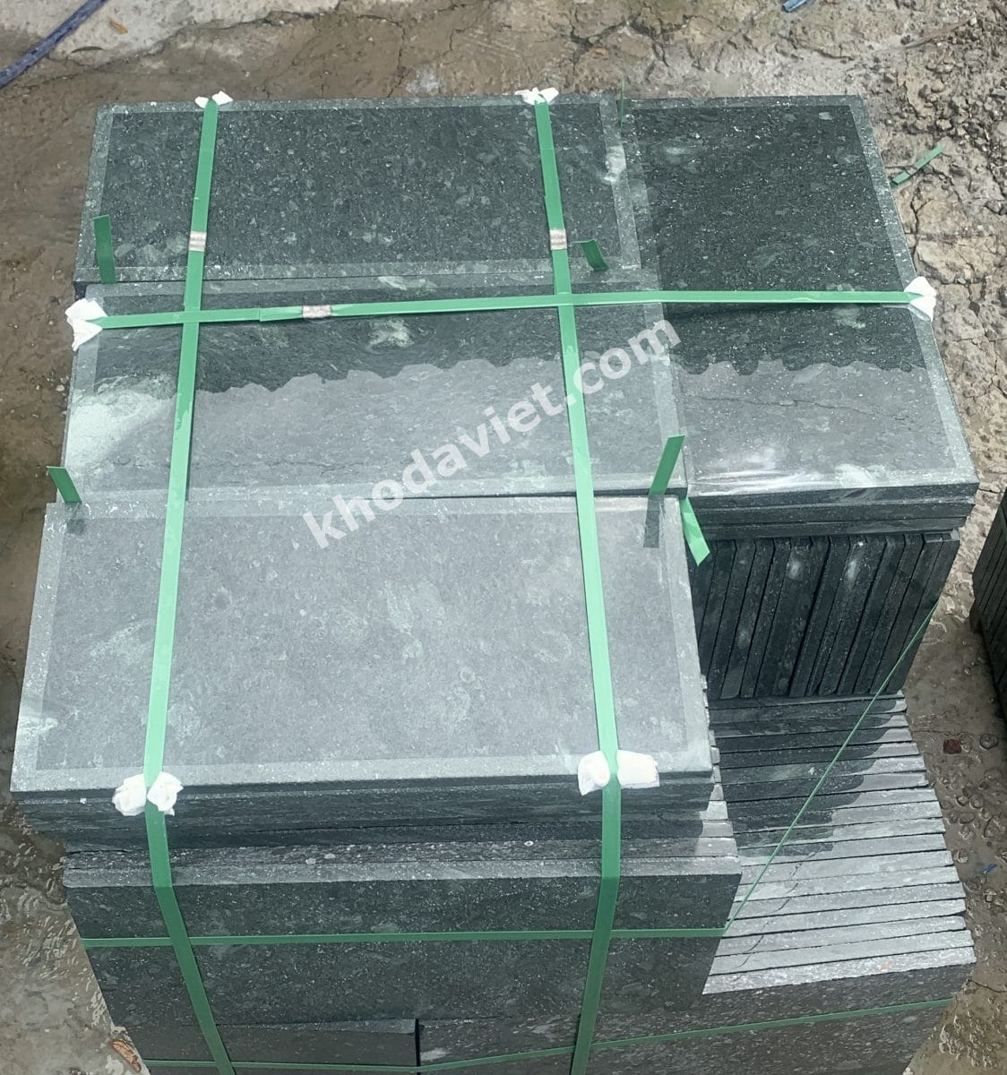đá xanh rêu mài hone cà viền