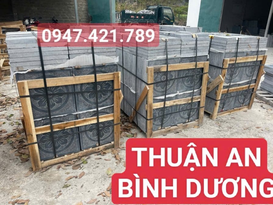 đá xanh đen hoa văn