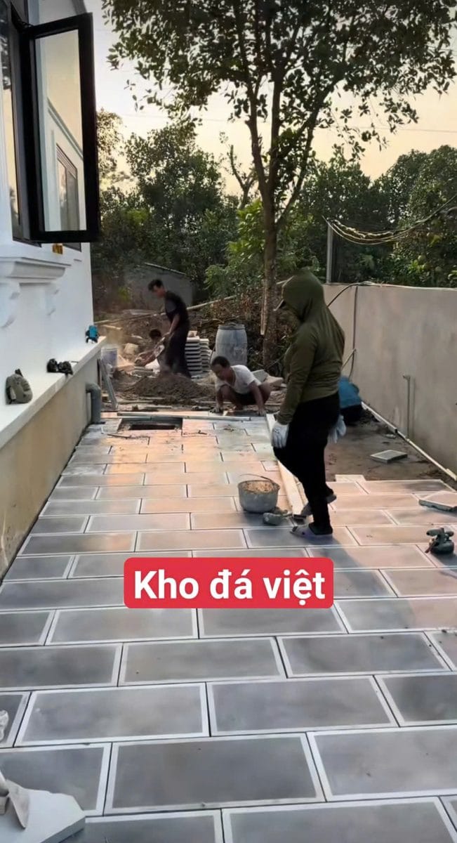 Thi công đá xanh Thanh Hóa.
