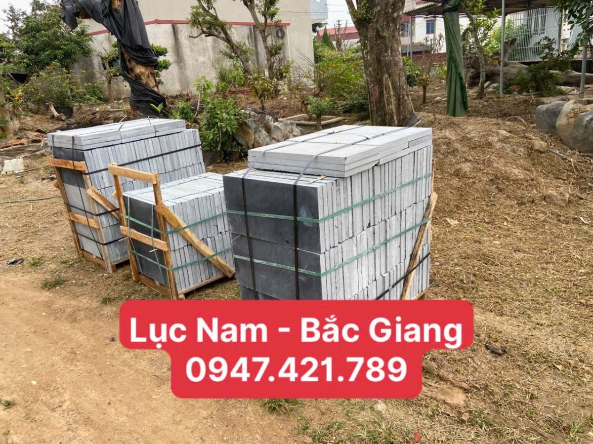 Đá xanh đen vận chuyển về Lục Nam-Bắc Giang. 
