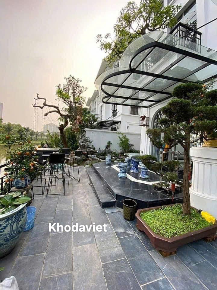 Công trình thực tế lát bằng đá xanh đen