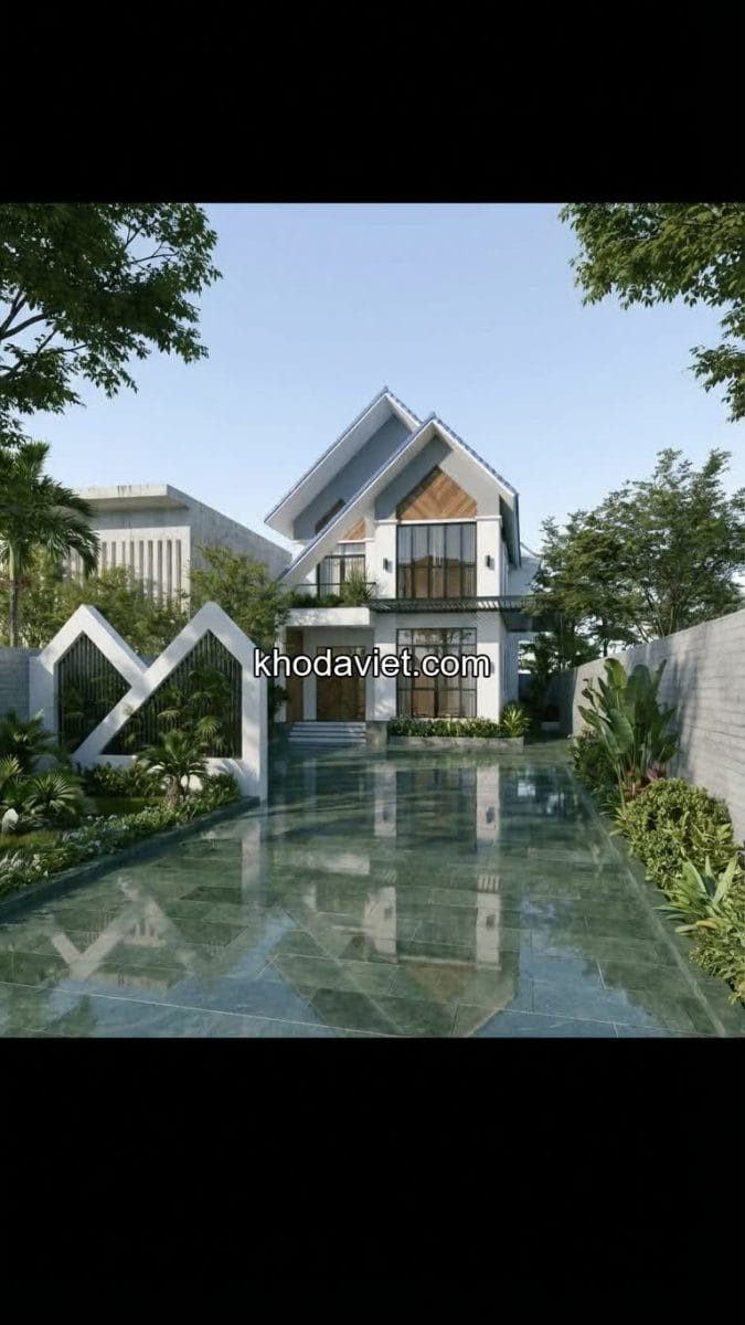 Lựa chọn đá xanh rêu Thanh Hóa lát sân. 