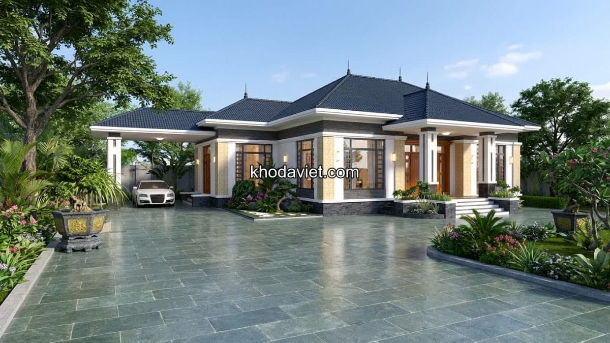 Nhà vườn mái Thái