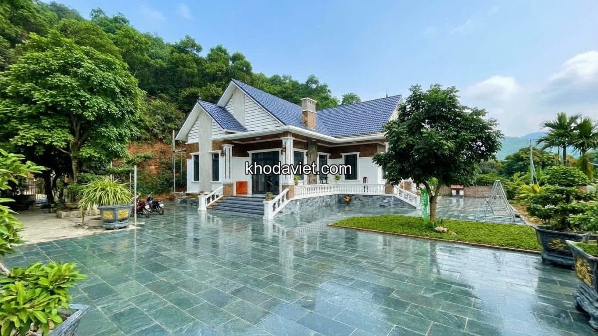 Đá xanh Thanh Hóa lát sân vườn