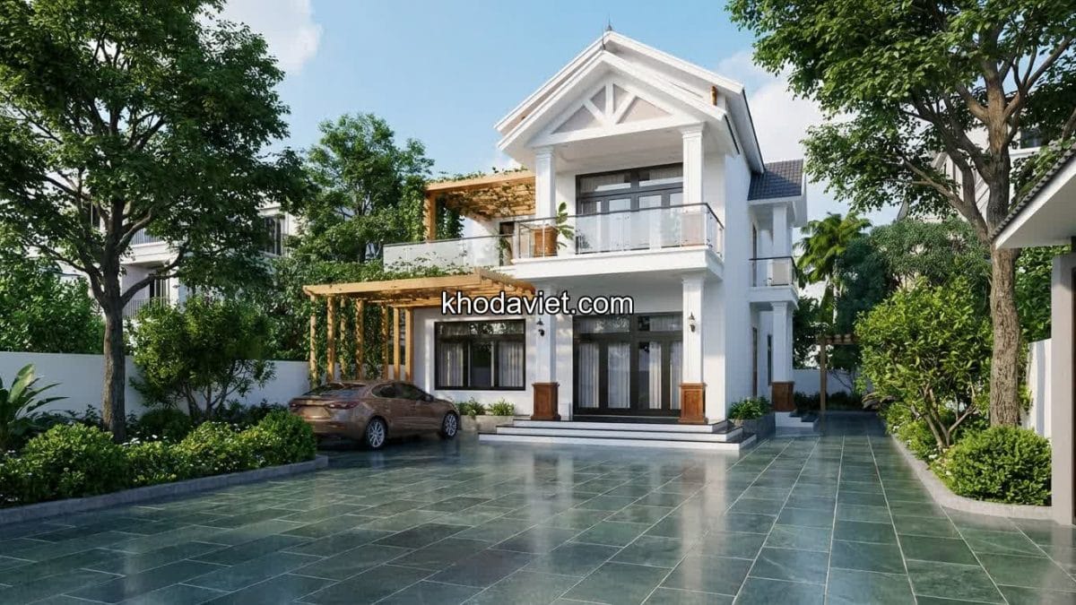 Ưu điểm vượt trội của đá tự nhiên lát sân biệt thự