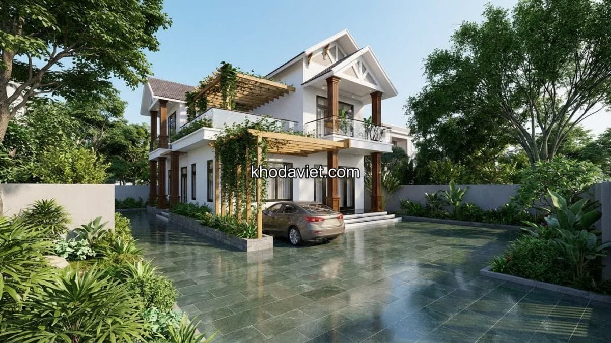 Lựa chọn đá xanh rêu lát sân xu hướng năm 2026