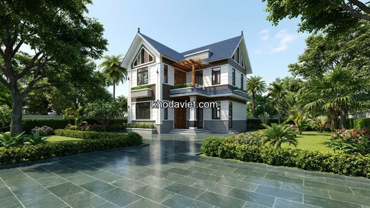 Biệt thự mái Thái 2 tầng