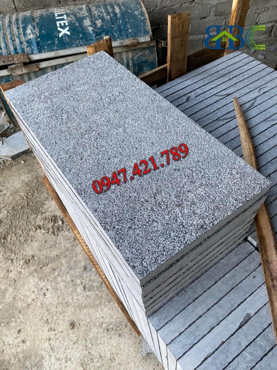 Đá xanh đen băm mặt
