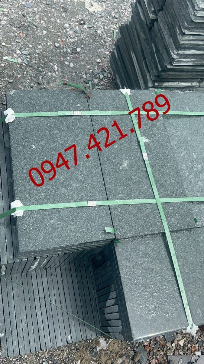 Đá xanh rêu băm mặt 