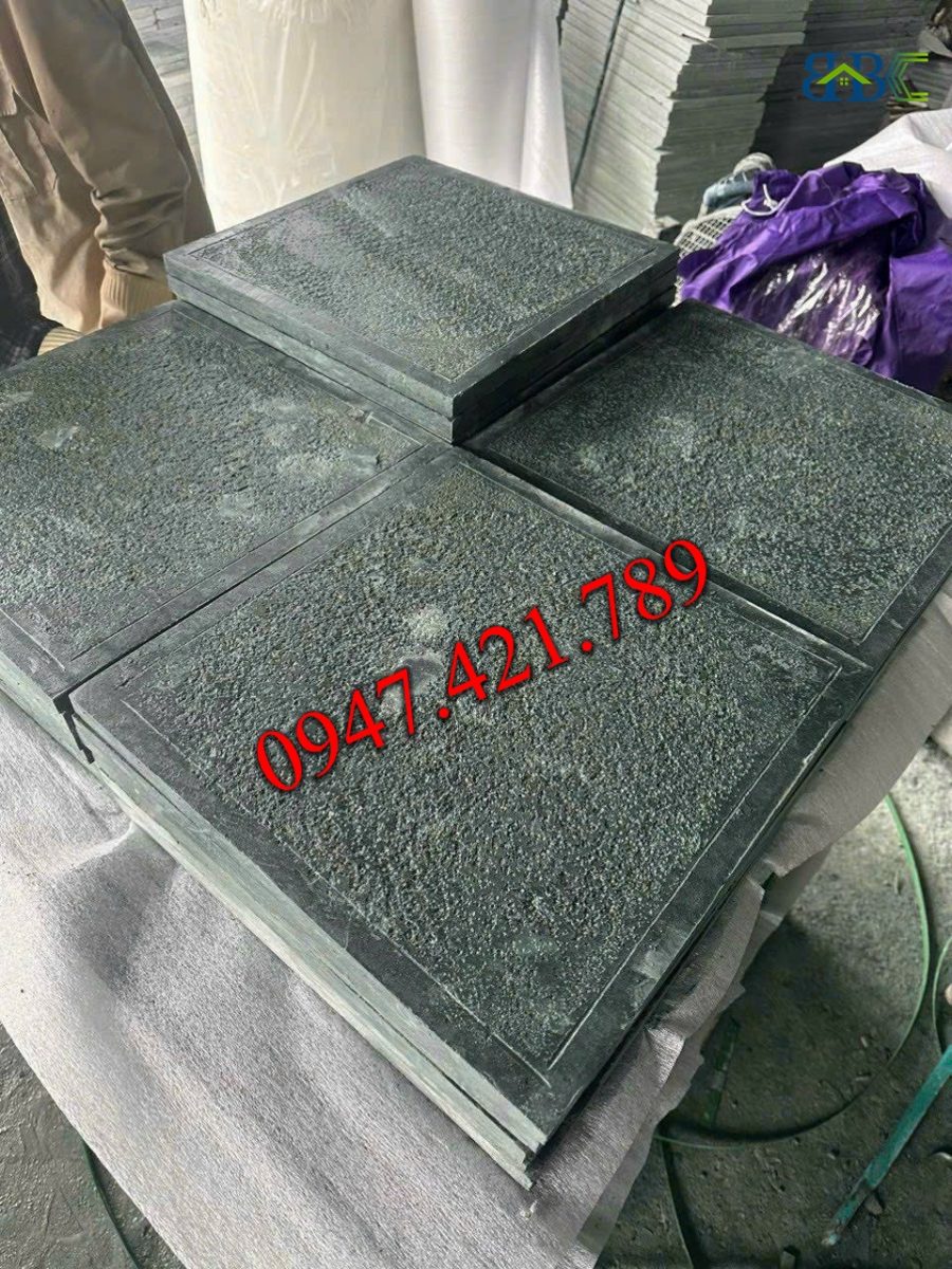 Mẫu đá xanh rêu băm nhám cà viền