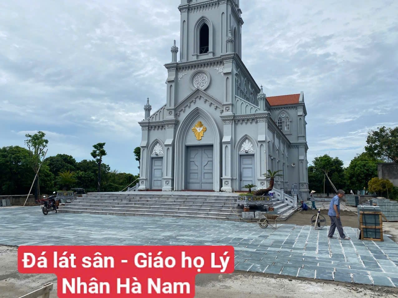 Thi công đá xanh Thanh Hóa.